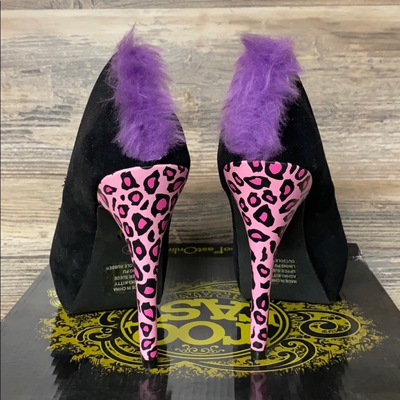 Too Fast Leopard Kitty Heel NIB - Picture 3 of 4
